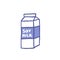 Soy milk doodle icon