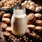 Soy Milk, Soy milk, vegan dairy alternative made from vegetables, healthy vegetarian option