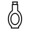 Soy oil bottle icon outline vector. Soya food