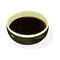Soy sauce is in black boil, made from fermented paste of soybeans, roasted grain, brine.