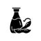 Soy sauce black glyph icon