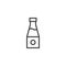 Soy sauce bottle outline icon