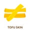 Soy tofu skin flat icon