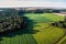 Soybean fields on atlantic rainforest