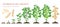 Soybean plant growth stages infographic elements. Growing process of soya beans from seeds, sprout to mature soybeans