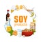 Soybean or soy bean food products