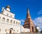 Soyembika Tower and House church of Kazan Kremlin Tatarstan Rus