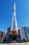 The Soyuz rocket the last modification of the world`s first intercontinental R-7 missile was assembled at the launch site. The S