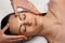 Spa body massage treatment and skincare. Woman in spa salon. Body care