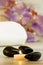 Spa - Couple Towels With Candles And Orchid For Natural Massage