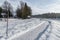 Spa gardens in Spiegelau in the Winter, Bavarian forest, Germany