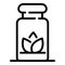 Spa herbal pills icon, outline style