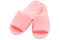 Spa, hotel - home pink slippers  isolated