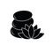 Spa icon vector. spa pebbles stone icon lotus icon