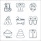 Spa line icons. linear set. quality vector line set such as sauna, stone, salt, slipper, mortar, foot massage, face treatment,