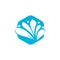 Spa logo lotus wellness salon and business spa logo.