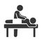 Spa Massage Icon on White Background. Vector