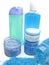 Spa sea shells salt shampoo shower gel and creme