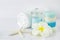 Spa soap with Plumeria flower shape and aroma spa tools