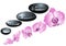 Spa stones with orchid flower