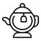 Spa tea pot icon outline vector. Leg hydro