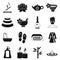 Spa treatments icons set, simple style