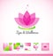 Spa wellness lotus logo icon