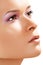 Spa, wellness, skin care. Close-up of beauty face