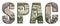 SPAC Special Purpose Acquisition Company Abbreviation Word 50 US Real Dollar Bill Banknote Money Texture on White Background