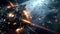 Space Armada Battle Witness the Epic Clash of Interstellar Forces in a Breathtaking Image