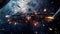 Space Armada Battle Witness the Epic Clash of Interstellar Forces in a Breathtaking Image