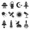 Space and astronomy vector icons