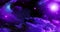 Space background, flash bright star, purple, black, bright, space , clouds, stars