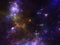 Space background with nebula and galaxies and stars