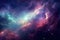 Space background with nebula and stars. Collage. 3D rendering, Colorful space galaxy cloud nebula. Stary night cosmos, AI