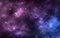 Space background. Realistic cosmos texture. Starry milky way and stardust. Color galaxy. Nebula with shining stars
