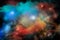 Space background with stardust and shining stars. Realistic cosmos and color nebula. Colorful galaxy. 3d illustration