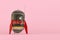 Space capsule isolated on pink background