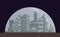 Space city, colony on Mars or Moon