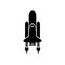 Space craft icon isolated vector on white background