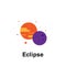 Space, eclipse color icon. Element of color space icon. Premium quality graphic design icon. Signs and symbols collection icon for