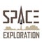 Space Exploration  Logo with Brown Text