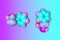 Space-filling molecular model of amphetamine, a powerful stimulator of the central nervous system.