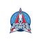 Space Force Fantasy logo and bagde design