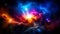 Space galaxy colorful supernova star background, universe magic starry sky, gas cloud in deep outer cosmos.