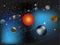 Space galaxy solar system background