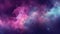 Space galaxy wallpaper, in shades of dark and light purple, realistic light and color use, vibrant skies, and realistic textures.