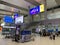 Space inside an airport waiting house, people waiting for check-in procedures - Cam Ranh, Vietnam April 16, 2019