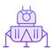 Space landing module flat icon. Cosmos violet icons in trendy flat style. Spacecraft gradient style design, designed for