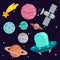 Space landing planets spaceship solar system